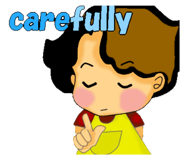 mum's worry.kids live alone ver.English sticker #797355