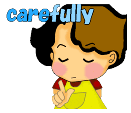 mum's worry.kids live alone ver.English sticker #797355