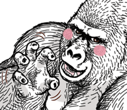 Gorilla gorilla gorilla 7 sticker #798339