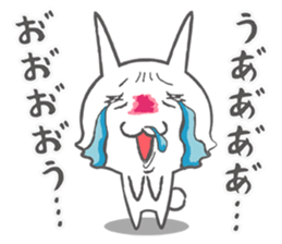 painful cat, bear, and rabbit story sticker #798400