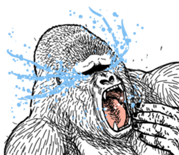 Gorilla gorilla gorilla 5 sticker #798880