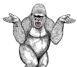 Gorilla gorilla gorilla 5 sticker #798888