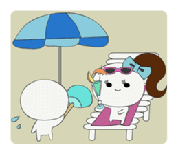 Trutte-kun & Trutte-chan Summer Vacation sticker #799359