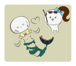 Trutte-kun & Trutte-chan Summer Vacation sticker #799363