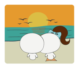 Trutte-kun & Trutte-chan Summer Vacation sticker #799368