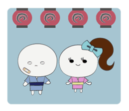 Trutte-kun & Trutte-chan Summer Vacation sticker #799369