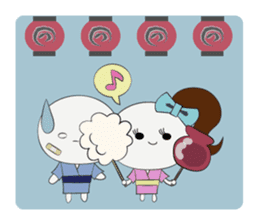 Trutte-kun & Trutte-chan Summer Vacation sticker #799370