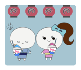 Trutte-kun & Trutte-chan Summer Vacation sticker #799372