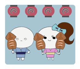 Trutte-kun & Trutte-chan Summer Vacation sticker #799373