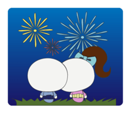 Trutte-kun & Trutte-chan Summer Vacation sticker #799378