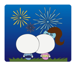 Trutte-kun & Trutte-chan Summer Vacation sticker #799378