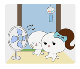 Trutte-kun & Trutte-chan Summer Vacation sticker #799379