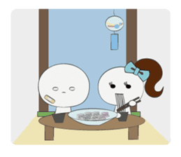 Trutte-kun & Trutte-chan Summer Vacation sticker #799385