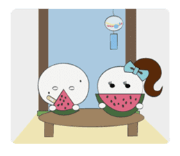 Trutte-kun & Trutte-chan Summer Vacation sticker #799386