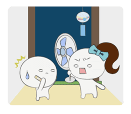 Trutte-kun & Trutte-chan Summer Vacation sticker #799388