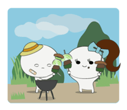 Trutte-kun & Trutte-chan Summer Vacation sticker #799395