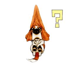 Dog illust sticker #799560