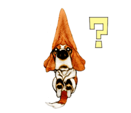 Dog illust sticker #799560