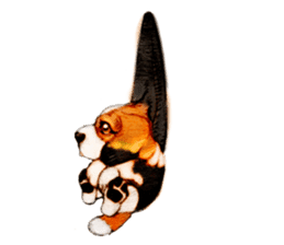 Dog illust sticker #799561