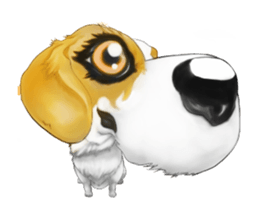 Dog illust sticker #799562