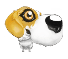 Dog illust sticker #799562