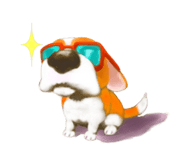 Dog illust sticker #799566