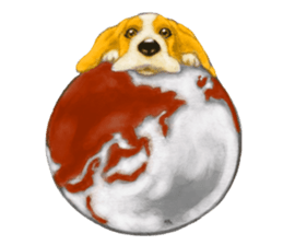 Dog illust sticker #799573