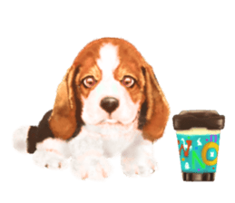 Dog illust sticker #799574