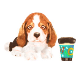 Dog illust sticker #799574