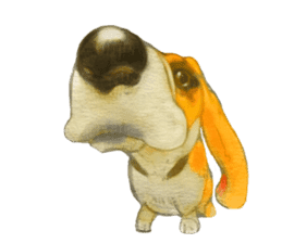 Dog illust sticker #799575