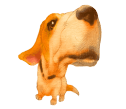 Dog illust sticker #799576