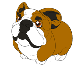 Dog illust sticker #799580