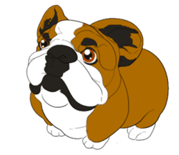 Dog illust sticker #799580