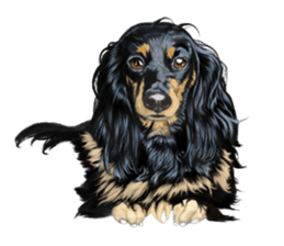 Dog illust sticker #799583