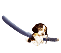 Dog illust sticker #799588