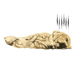 Dog illust sticker #799595