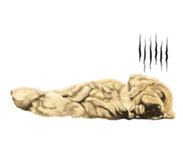 Dog illust sticker #799595