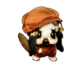 Dog illust sticker #799598