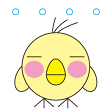 circle face 8 chick for japanese sticker #799817