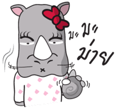 I'm A Rhyno Girl sticker #800721