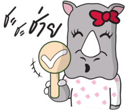 I'm A Rhyno Girl sticker #800722