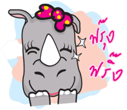 I'm A Rhyno Girl sticker #800725
