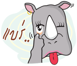 I'm A Rhyno Girl sticker #800728