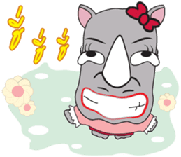 I'm A Rhyno Girl sticker #800729