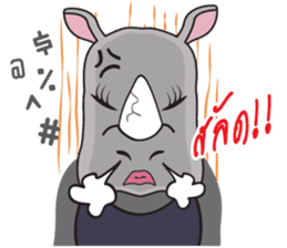 I'm A Rhyno Girl sticker #800730