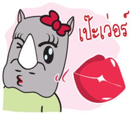 I'm A Rhyno Girl sticker #800732