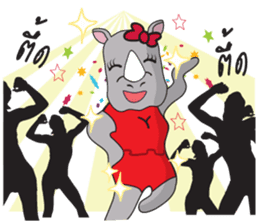 I'm A Rhyno Girl sticker #800733