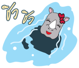 I'm A Rhyno Girl sticker #800735