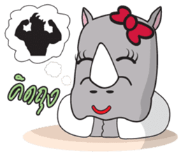 I'm A Rhyno Girl sticker #800737
