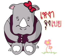 I'm A Rhyno Girl sticker #800738